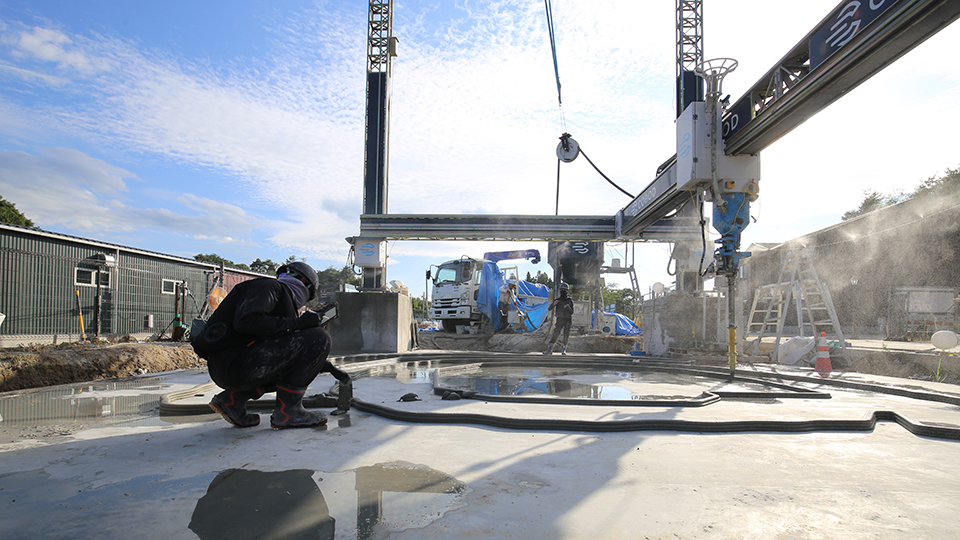 基礎から3DCP技術を活用することができる