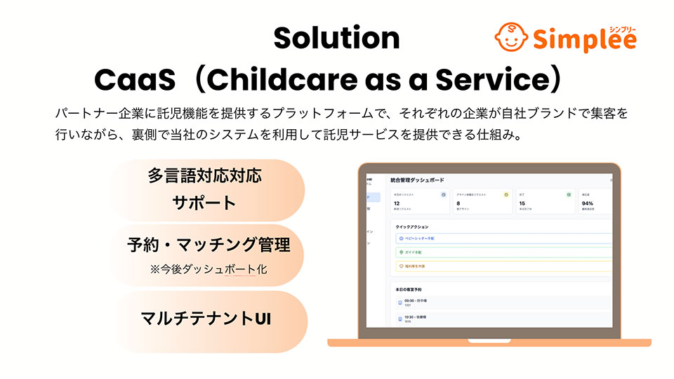 株式会社Simpleeが提供するソリューション「CaaS」