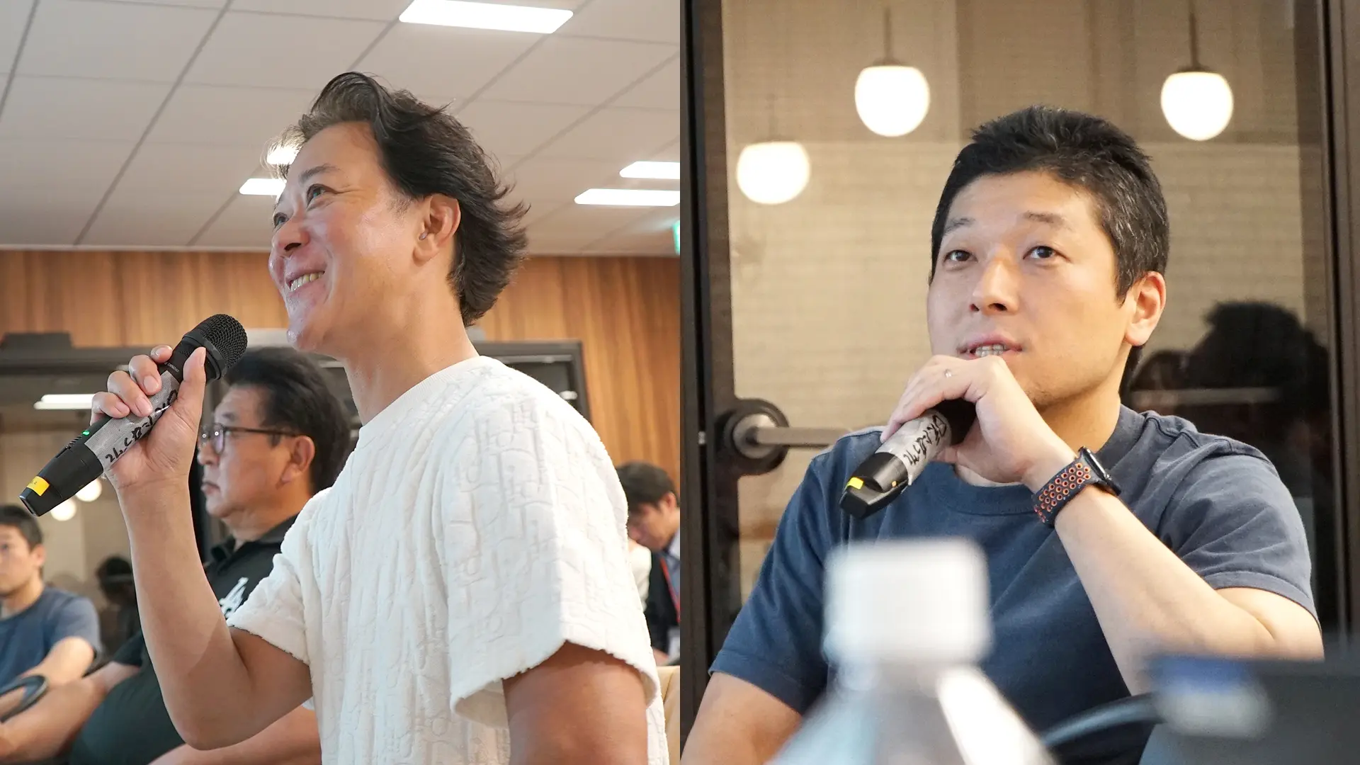 岡本祥治氏（左：運営会合）、名倉勝氏（右：運営会合）