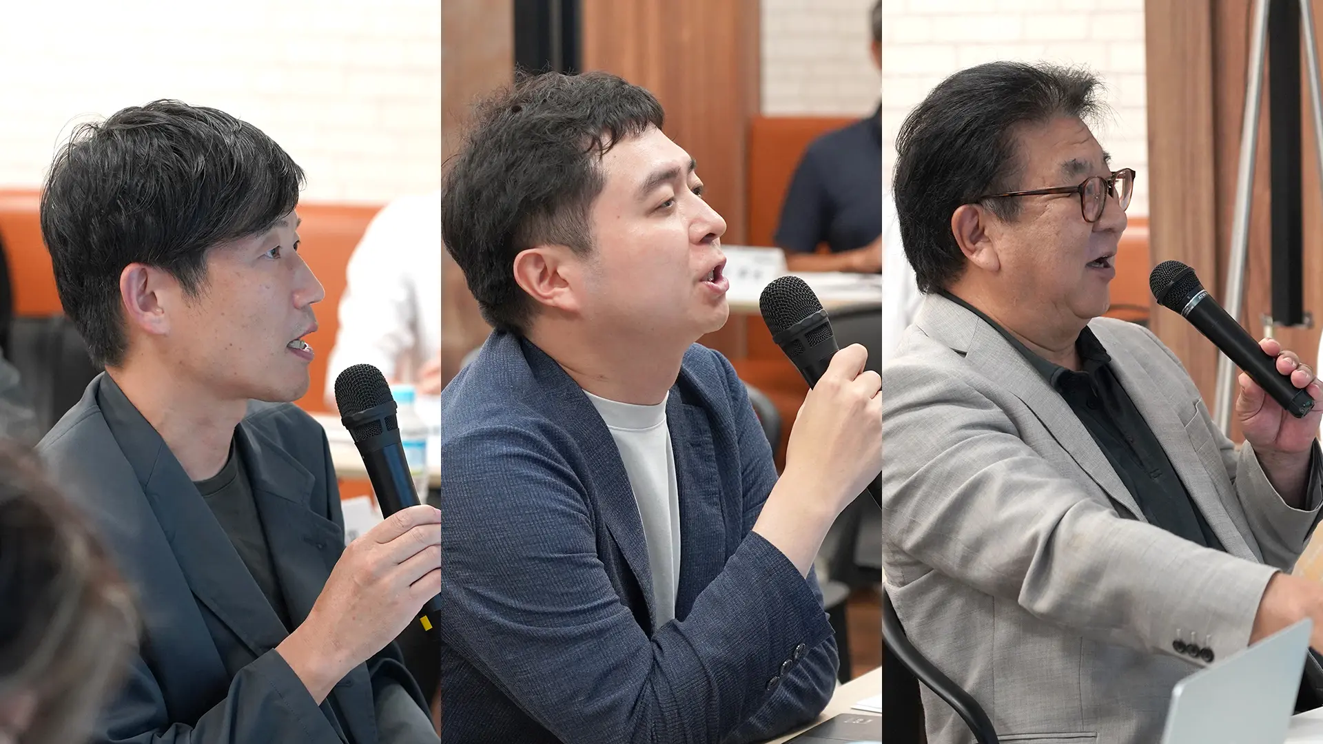 Eiji Nakagawa (Left: Selection & Evaluation Committee), Toshihiro Suzuki (Center: Selection & Evaluation Committee), Tadashi Fukuda (Right: Operating Committee)